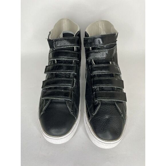 nike shoes high top Sneakers Lace Up Straps Men Size 11.5 Black Leather - Picture 4 of 13